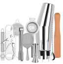 Zanzi FZ765 Cocktail Set 14pc Stainless Steel in Bartender Bag