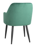 Bolero FX070 Lia Velvet Set of 2 Chairs - Dark Green