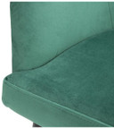 Bolero FX070 Lia Velvet Set of 2 Chairs - Dark Green