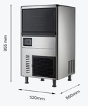 SN-068F Blizzard Ice Maker – 60kg Granular Commercial Ice Machine