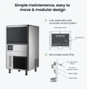 Blizzard SN-068F 60kg Commercial Granular Ice Machine | 20kg Bin 10A