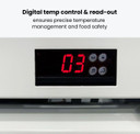 Thermaster Colourbond Upright Beverage Fridge 2 Doors White LG-1000P