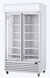 Thermaster LG-1000P 2-Door Upright Commercial Beverage Display Fridge White (885L)