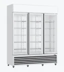 Thermaster LG-1203P Three Glass Door Colorbond Upright Beverage Display Fridge White (1065L)