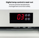 Thermaster Two Glass Door Colourbond Upright Drink Fridge LG-730P
