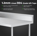 WBB6-0600/A Workbench with Splashback