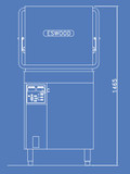 Eswood ES50 Pass Through Dishwasher