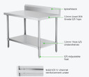 WBB6-1200/A Workbench with Splashback