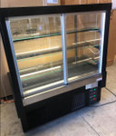 EVOKL120VD Ex-Demo Mastercool Squared Glass Cake Showcase 1200mm Black Finish