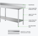 Modular System Workbench with Splashback - WBB6-2100/A