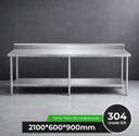 Modular System Workbench with Splashback - WBB6-2100/A