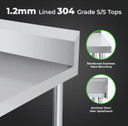 WBB6-2400/A Workbench with Splashback