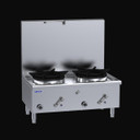 LUUS WZ-2SP Compact Waterless Stockpot - 2 Duckbill Burner