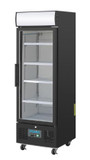 Polar GH426-A 218L Upright Black Display Fridge | Canopy Light