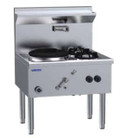 LUUS WZ-1C2B Compact Waterless Wok - 1 Chimney & 2 Open Burners LUUS WZ-1C2B Compact Waterless Wok - 1 Chimney & 2 Open Burners