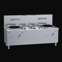 LUUS WV-1A2P1A Fo San Wok - 2 Air-Blast Burners & 2 Centre Pots LUUS WV-1A2P1A Fo San Wok - 2 Air-Blast Burners & 2 Centre Pots