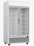 Thermaster Large Two Glass Door Colourbond Upright Drink Fridge LG-1200P