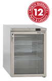 Exquisite MC200G 140 L One Glass Door Underbench Storage Refrigerator 