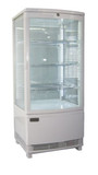 Exquisite CTD78 White Four Sided Glass Counter Top Display Refrigerator