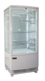 Exquisite CTD78LED White Four Sided Glass Counter Top Display Refrigerator with LED