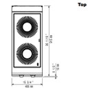 Zanussi 392277 EVO900 - 2 Zone Electric Induction Cooktop