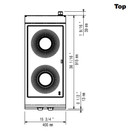 Zanussi 392044 EVO900 - 2 Hot Plate Electric Infrared Cooktop