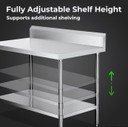 WBB7-1800/A Workbench with Splashback