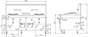B+S Black Series CCF-HP2+1 Double Hole Hi Pac Wok with Centre Pot & Prep Table (1800mm Wide)