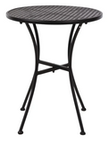 Bolero GG705 Black Steel Patterned Round Bistro Table Black 600mm Bolero GG705 Black Steel Patterned Round Bistro Table Black 600mm