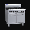 LUUS RS-6B - 6 Burner & Oven LUUS RS-6B - 6 Burner & Oven
