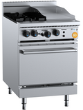 B+S KOV-SB2-GRP3 K+ Series Oven with Two Open Burners and 300mm Grill Plate