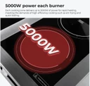 Electmax 700 Series Induction 4-Burner Cooker with Splashback EIC7-800P