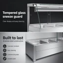 Bonvue BM17TC Angled Glass Countertop Wet and Dry Bain Marie (5 x GN 1/1)