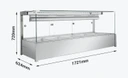 Bonvue BM17SC Square Countertop Wet and Dry Bain Marie (5 x GN 1/1)