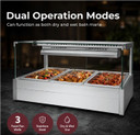 Bonvue Square Countertop Wet and Dry Bain Marie BM11SC