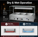 Bonvue Square Countertop Wet and Dry Bain Marie BM11SC