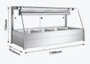 Bonvue Angled Countertop Wet and Dry Bain Marie BM14TC