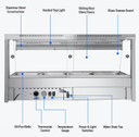 Bonvue Angled Countertop Wet and Dry Bain Marie BM14TC