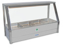 Roband E14RD Straight Glass Single Row Commercial Hot Food Display Bar with Rear Roller Doors