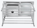 Modular Systems SSBD7-1200L/A Stainless Steel Left Inlet Single Sink Dishwasher Bench (1200mm)