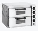 BakerMax EP-2T/15 Double Deck Pizza Oven | 15A Benchtop Oven
