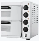 BakerMax EP-2T/15 Double Deck Pizza Oven | 15A Benchtop Oven