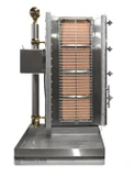 Ozsarac & Sons SK4 4-Burner Semi-Automatic Shish Kebab Machine | 14 Skewers
