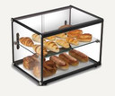 Exquisite CD65 Two Tiers Flat Glass Ambient Cake Display