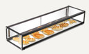 Exquisite CD68 Single Tier Flat Glass Ambient Cake Display