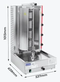 Gasmax KB-4 4 Burner Natural Gas Kebab Machine 45kg | 10A