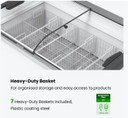Thermaster Heavy Duty Supermarket Glass Sliding Lid Freezers 576L SD-576K
