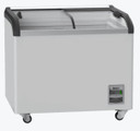 Thermaster SD-306K 306L Commercial Curved Glass Sliding Lid Chest Freezer
