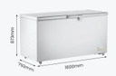 Thermaster BD520F 520L Commercial Chest Freezer with Stainless Steel Lid