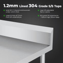 Modular System Workbench Infill with Splashback - WBB7-0300/A